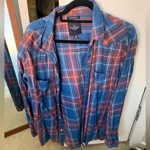 American Eagle Boyfriend Flannel XL